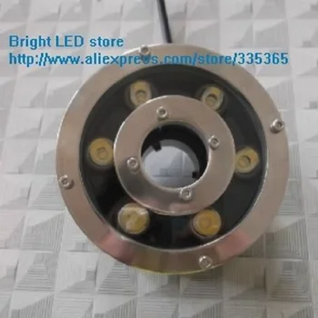 

led RGB waterproof underwater stainless steel pool light 6w 12w led fountain light with remote controller 100% no water leak in