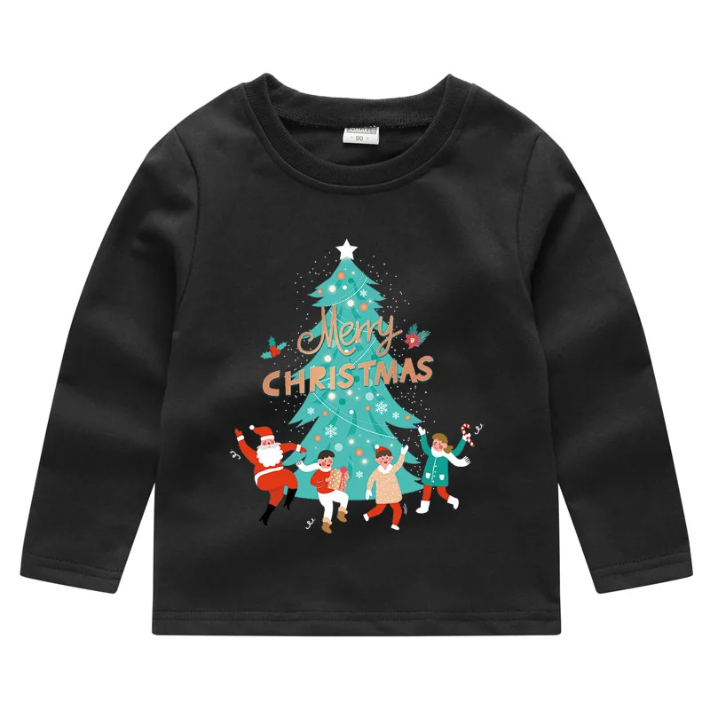 FAVSPORTS/Рождественский свитер для детей; Новинка; Хлопковый вязаный пуловер с круглым вырезом и длинными рукавами для мальчиков; Рождественский свитер с рисунком для новорожденных