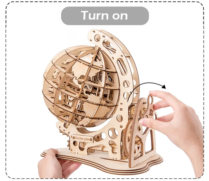 Modelo de Transmissão 3d de Madeira Crianças Mecânica Pêndulo Globo Faça Você Mesmo Puzzle Miúdo Presentes Criativos 7 Crianças 3d de madeira modelo de transmissão
