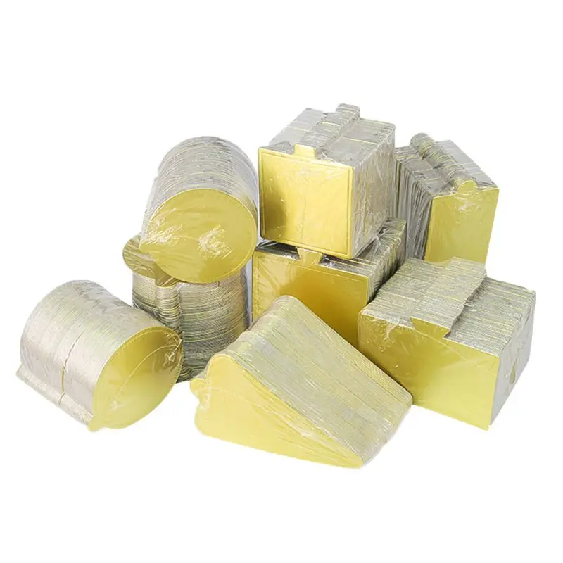  100 Pieces/set Of Gold Mousse Bottom Foam Cake Bottom Plate Cardboard Multi-shape Dessert Tray Chri