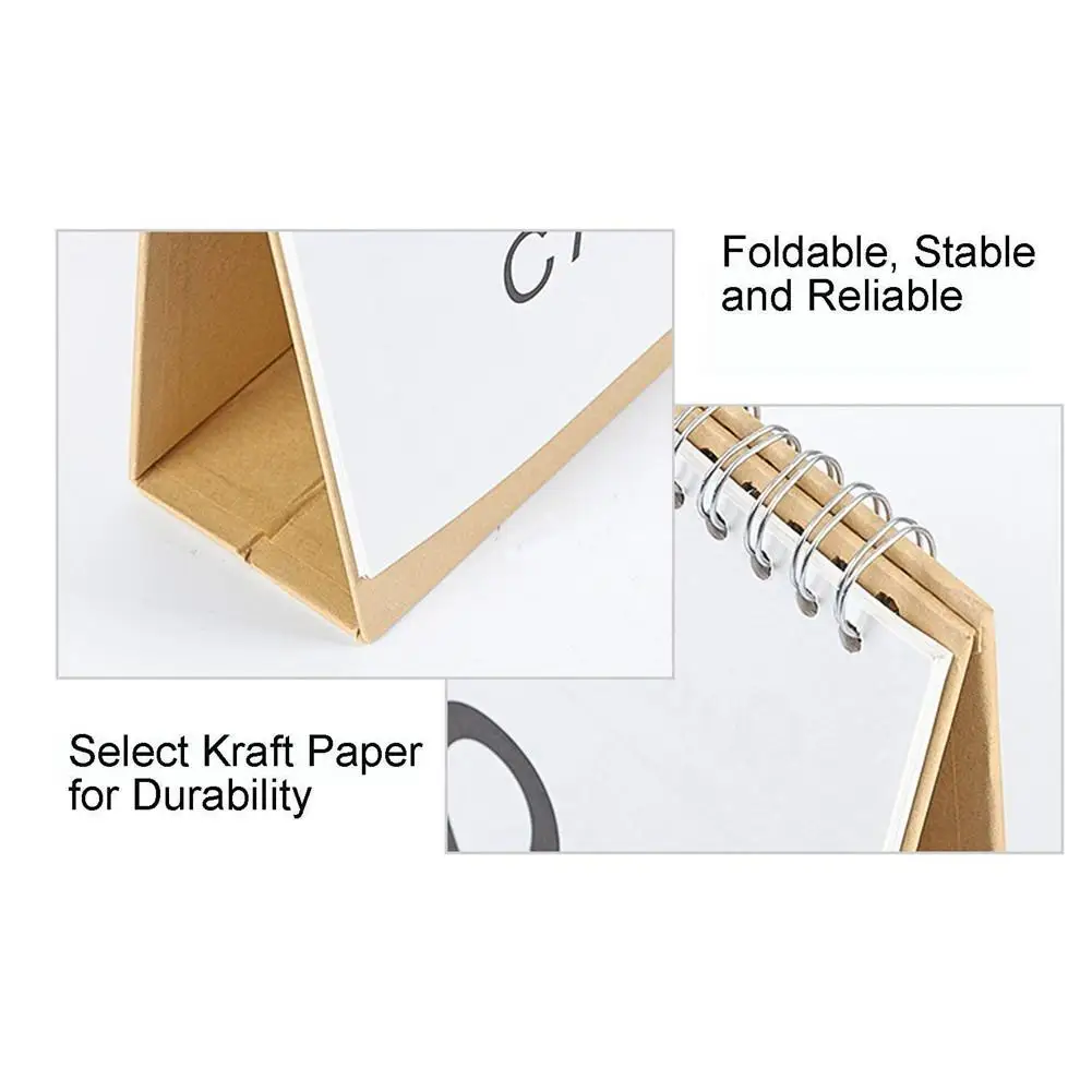 Горячая Распродажа Настольный календарь ежемесячный настольный стол-топ откидная подставка для календаря офисный стол планировщик Дата блокнот учитель семейный офис