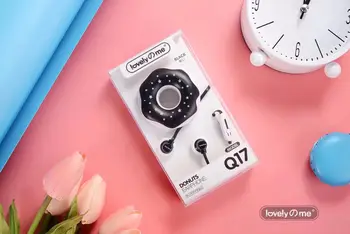 

Macarons Donut 3.5mm In-Ear Cute Earphones Cartoon Earphone Q17 White/Pink/Green/Blue/Black/Mint Green Portable Earplug