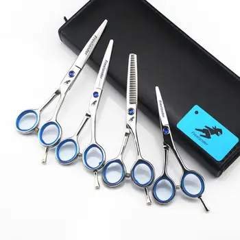 

Freelander 4/5/5.5 inch Cutting Thinning Styling Tool Hair Scissors Stainless Steel Salon Hairdressing Shears Regular Flat Teeth