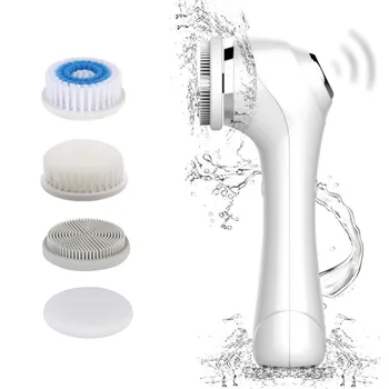 

Facial Cleansing Brush Massager Clean Face Lifting Rechargeable Face Spin Brush With 3 Exfoliating Brush Head For Deep Cleansing