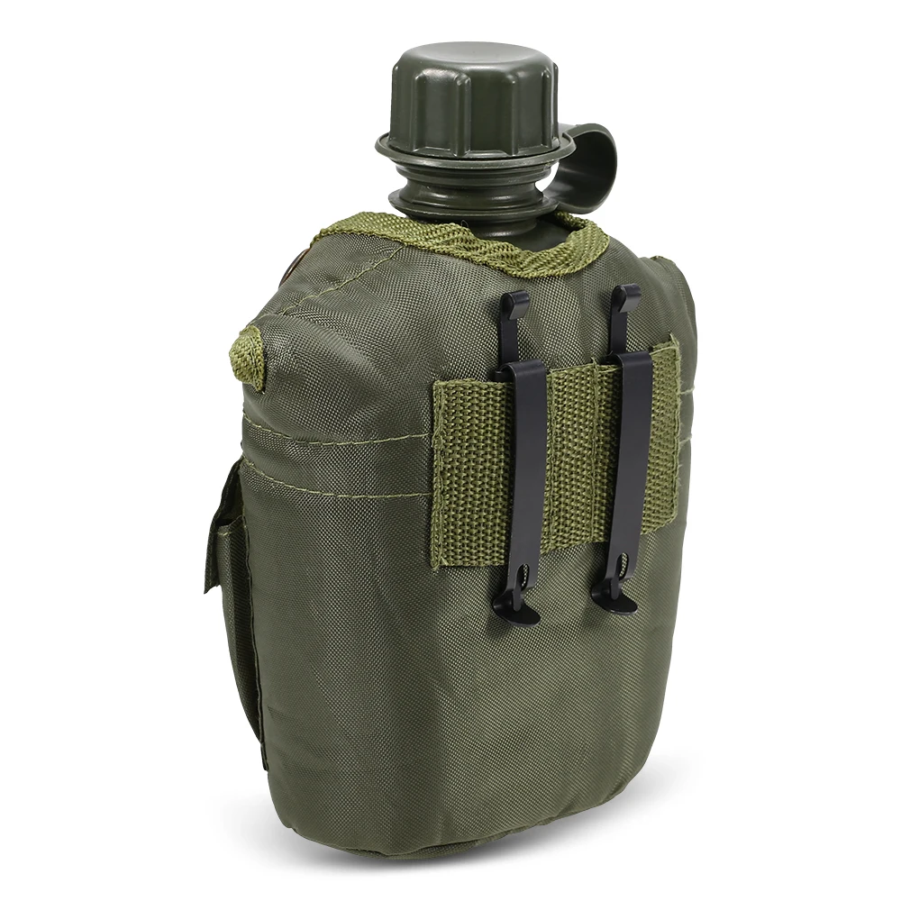 Военная фляга бутылка с мешочком для выживания бутылка для воды чайник с крышкой альпинизмом для походов на открытом воздухе