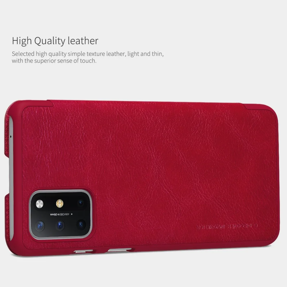 Pu Leather Case for Oneplus One Plus 8T 1+8T Cover Oneplus 8t Nillkin QIN Protective flip Cover wallet Case iphone 8 cardholder cases