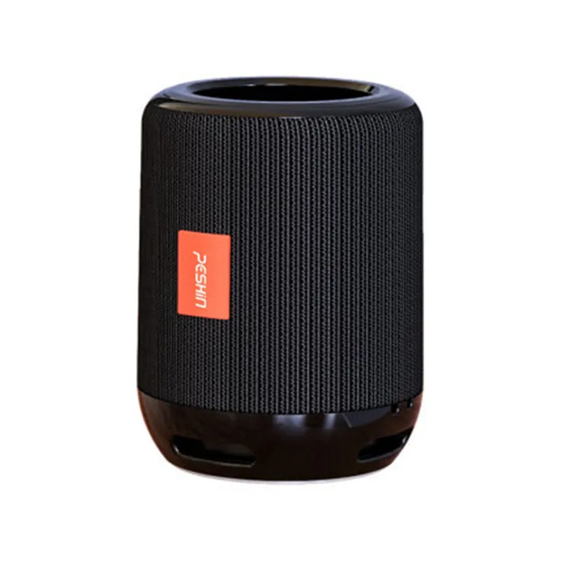 Bluetooth динамик FM портативный мини стальной пистолет наружная карта аудио функция вызова вставка TF карта радио длительный срок службы батареи F4034 - Цвет: black
