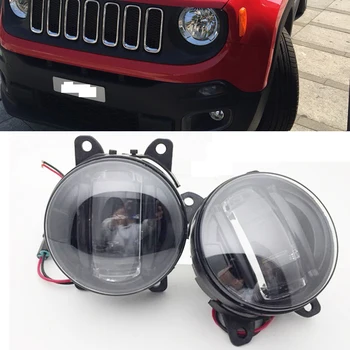 

LED Fog Lights For Jeep Renegade 2015 2016 2017 LED Fog Light Kit DRL Daytime Running Light 12V