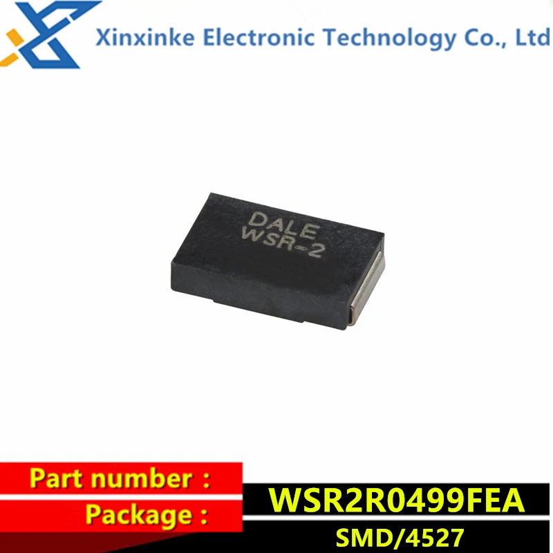 WSR2R0499FEA DALE WSR-2 0.499R 1% 4527 2W 49.9mR Current Sensing Resistor - SMD .0499ohms 2watts 75PPM New Original Genuine