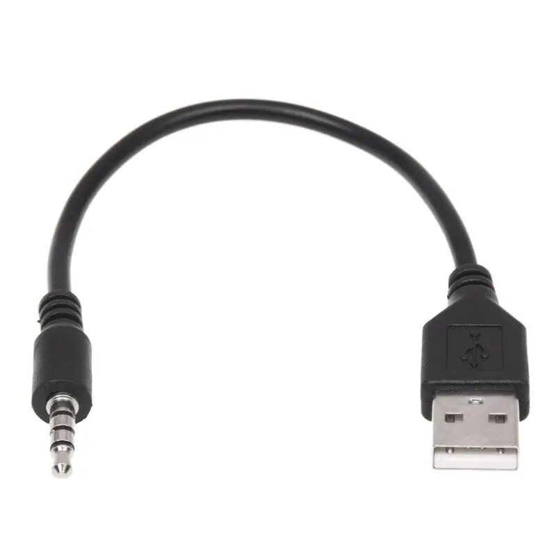 3.5mm Plug AUX Audio Jack to USB 2.0 Male Charger Cable Adapter Cord for Car MP3 | Электроника
