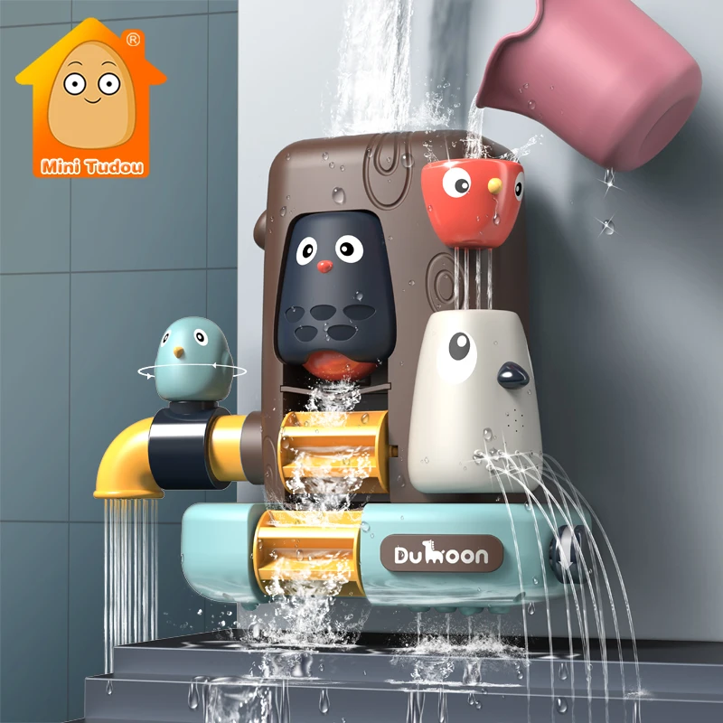 Игрушка для ванны слон птицы трубопровод водный спрей душа игра детская Ванная комната купания игровой
