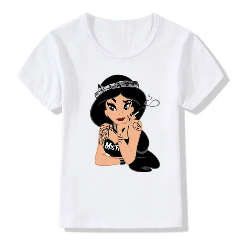 Детские рубашки с короткими рукавами и рисунком для девочек, футболки с короткими рукавами для девочек