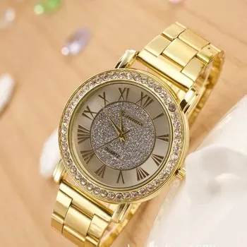 

Relogio Feminino Hot New Famous Brand Gold Casual Quartz Watch Women Luxury Stainless Steel Dress Watches Clock Zegarek Damski