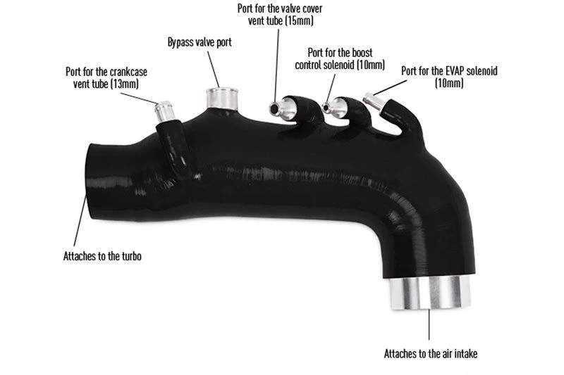 Silicone Intake Hose Kit for Subaru Impreza WRX 08-14