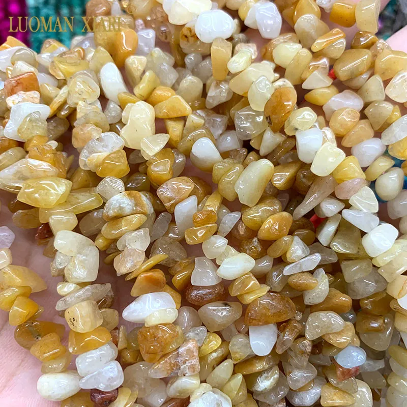 yellow aventurine 2 шт натуральные камни разного размера бусины Агаты Кристалл малахитов аметистов для самостоятельного изготовления ювелирных изделий браслет ожерелье 5-8 мм - Цвет: yellow aventurine