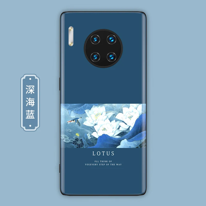 pattern 14 Чехол GKK для huawei mate 30 Pro, чехол из закаленного стекла с мягким краем, чехол для телефона huawei mate 30 Pro 5G, Coque Fundas - Цвет: pattern 14