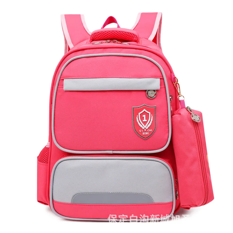 

Ming Qi Schoolbag for Elementary School Students Girls School Bag 6-12 a Year of Age CHILDREN'S School Bags Women's 3-5 Grade Bo