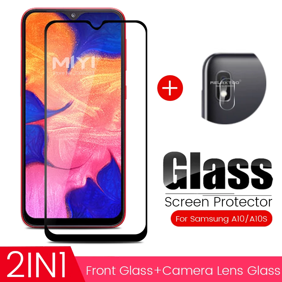 2 в 1 стекло для объектива камеры Samsung A 10 s 2019 Защитное Galaxy A10s A10 SM A105F/DS A107F/DS 6