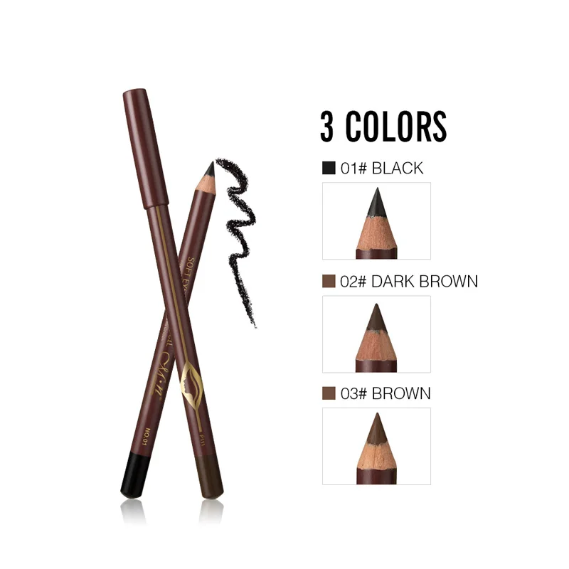 Menow Durable Eyebrow Pencil 12pens/box Waterproof and Sweat Proof for Beginners for Black Brown Eyebrow Tint Eye Brow Pencil