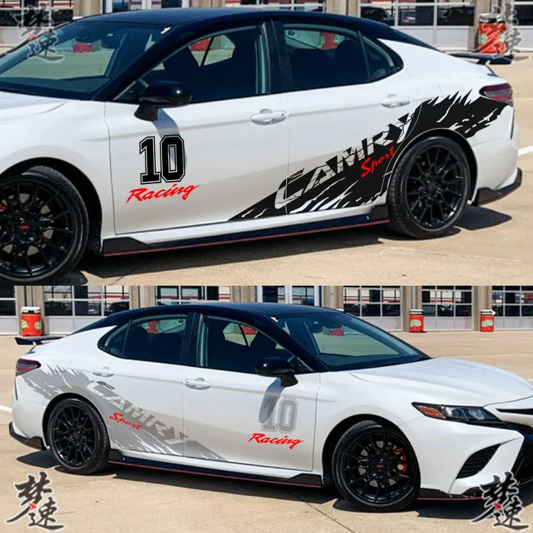 

Car Sticker FOR Toyota Camry 2016-2019 Racing Decoration Lahua Camry Personalized Car Sticker Dynamic Body Sticker