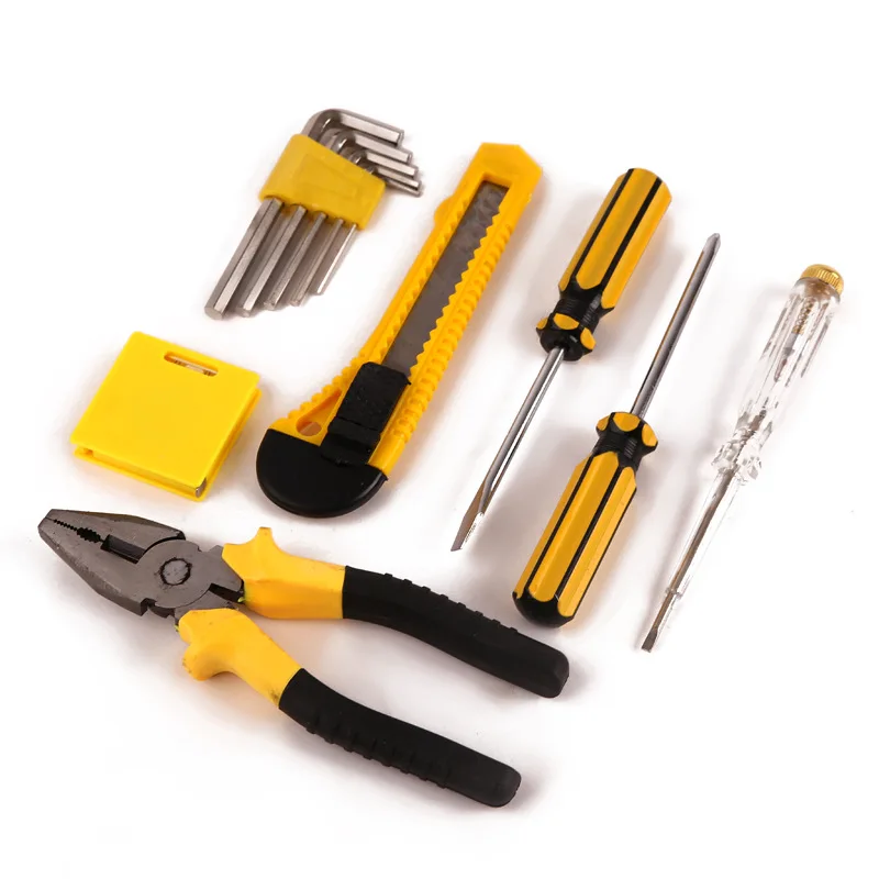 Jingtong Car Mounted Tool Box Manual Repair Tools Hardware Supplies 12 Pieces Car Emergency Tool Kit Wholesale