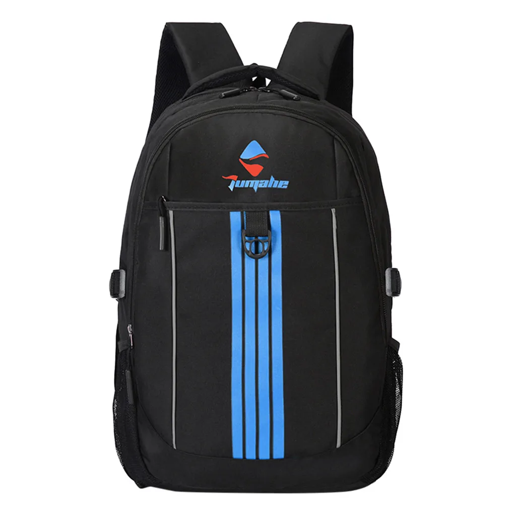 Рюкзак школьный рюкзак для путешествий из полиэстера унисекс подростковый школьный студенческий рюкзак модный студенческий полиэстер рюкзак - Цвет: blue