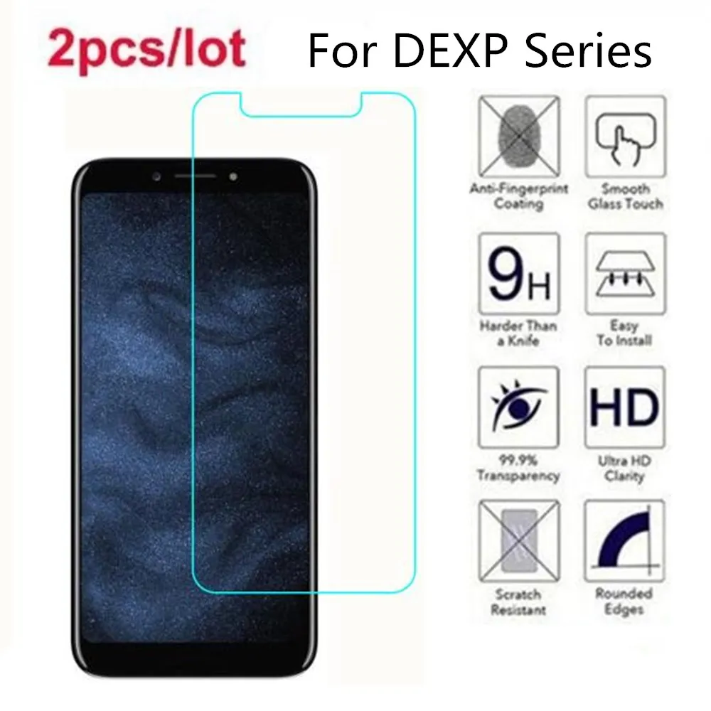 Закаленное Стекло для DEXP A240 BL150 BS155 G253 GS155 BS250 G355 AS260 GL355 BS650 BS550 Z455 B255 Премиум Экран защитная пленка