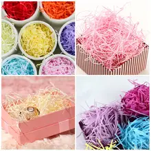 

50g Filler For Gift Box Colorful Shredded Crinkle Paper Raffia Gift Box Filling Material For Wedding Party Gift Bags Packaging D