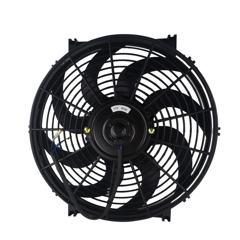 

Adeeing 14 inch Universal Curved Blade Radiator Fan Car Accessory 12V electric Engine Cooling Fan Car Styling Auto Accessories