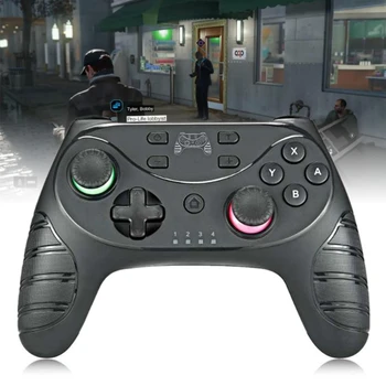 

Wireless Bluetooth Game Controller Joystick 6-axis Gyroscope Asymmetric Double Vibration Motor Gamepad for Switch/Lite