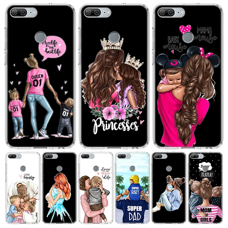 Mom and Baby Dad Cover Phone Case for Huawei Y5 Y6 Y7 Y9 2019 Honor 8A 8S 8X 7A 7X 9 10 20 Lite Pro 10i20i V30 Coque Shell | Мобильные