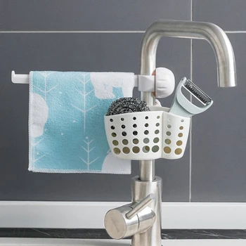

Home kitchen sink sponge rack drain rack kitchen hanging storage Baskets storage rack drain basket wipe layout rack set