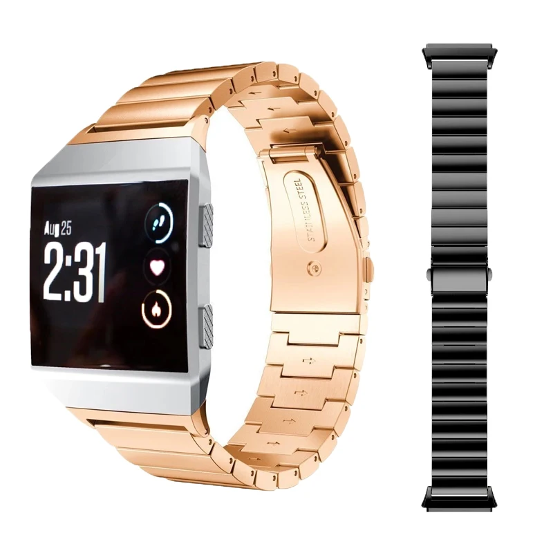 Ktab Smart Accessories for Fitbit Ionic adjustable solid stainless