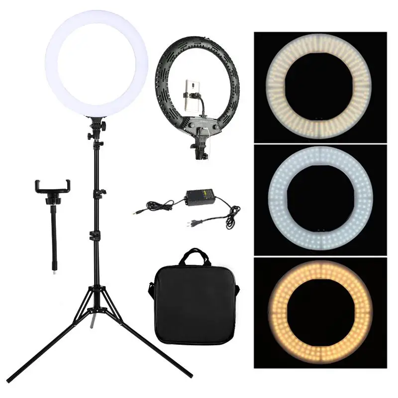 

WalkingWay 18 inch Selfie Ring Lamp Photography Lighting LED Ring Light with Tripod Stand Bracket for Photo Studio/Youtube/Video