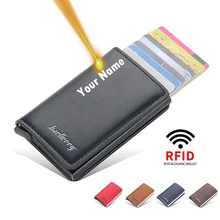 Business Smart Anti RFID Blocking ID Credit Card Holder Protector Card Case Aluminum Box Slim Men Women Wallet Cardholder Purse