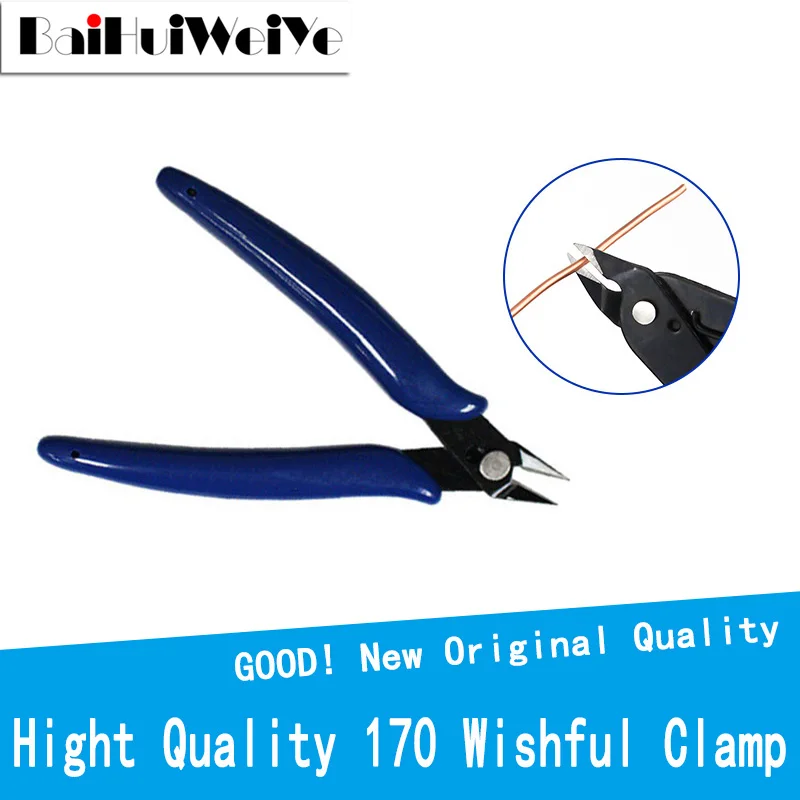 170 Wishful Clamp DIY Electronic Diagonal Pliers Side Cutting Nippers Wire Cutter 3D Printer Parts Electrical Wire Cable Cutters 5pcs pliers wire cutters diy electronic diagonal pliers 170 wishful clamp side cutting nippers wire cutter