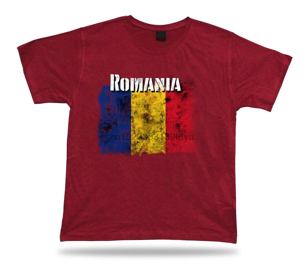 Romania flag Tshirt T shirt Tee top city map Steel Crown GOOD TRICOT