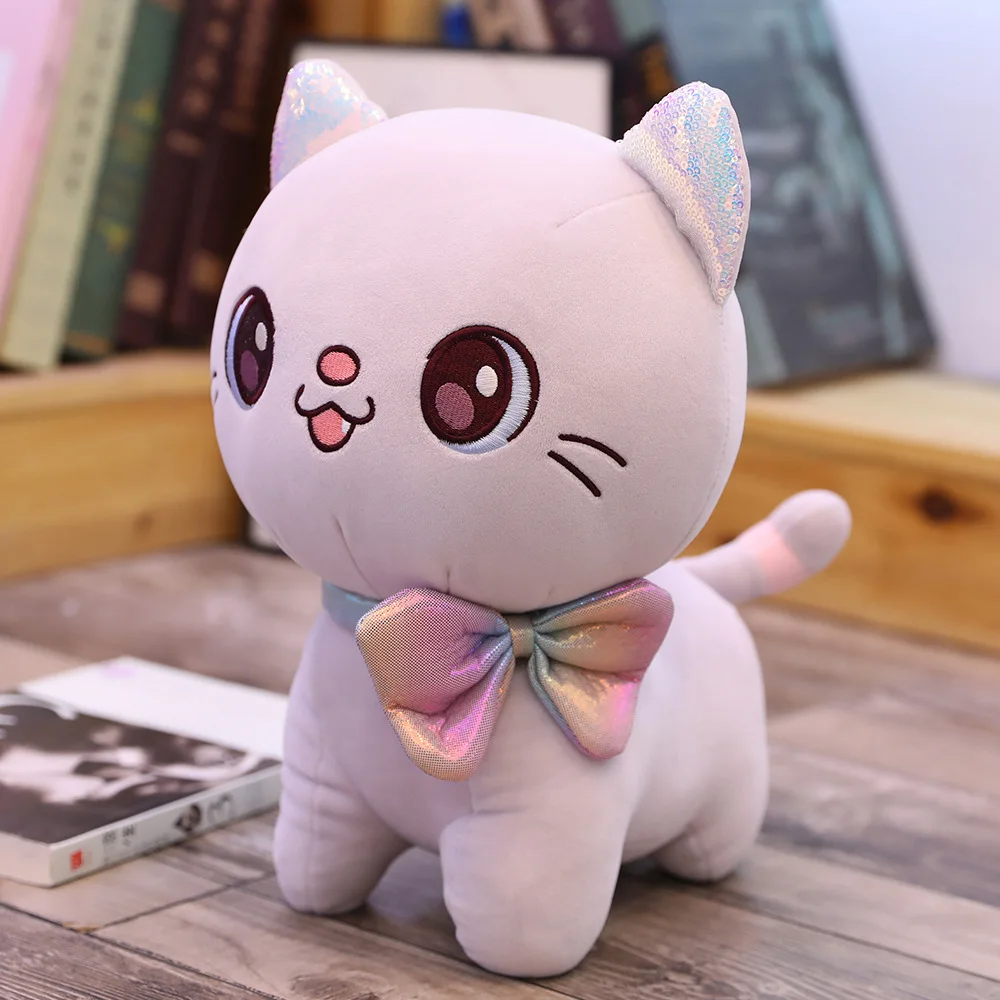 Кот набивные животные мультфильм кошка дети девочки кукла на день рождения игрушка детский подарок