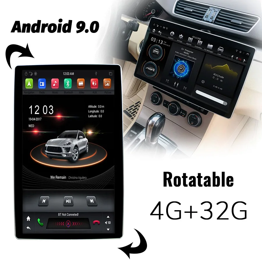 

Android 9.0 Universal 4+32GB Car Multimedia Radio GPS Navigation Touch Screen For Toyota / Nissan / Suzuki / Lexus