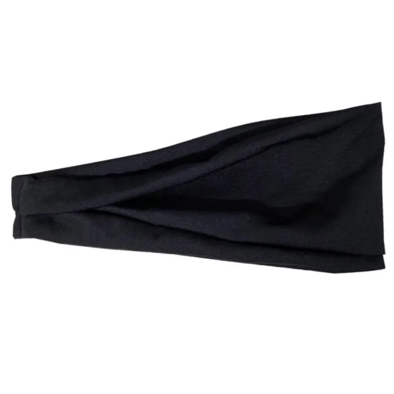 1Pcs Men Sports Headband Yoga Sweat Absorbent Belt Running Fitness Outdoor Headband Elastic Head Scarf Solid Color