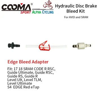 

Bicycle Hydraulic Brake Bleed connector for AVID and SRAM S4 EDGE code GUIDE rsc R Level ULT tlm Red eTap, Connector set Alone