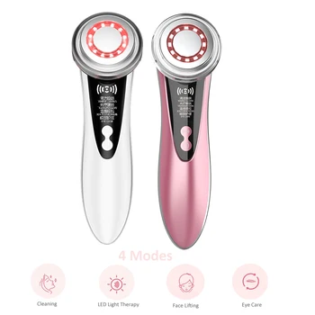

Electric Face Massager Lifting Device EMS Facial Lift Machine LED Light Therapy Skin Tightening Pores Cleaning Beauty Care Tools