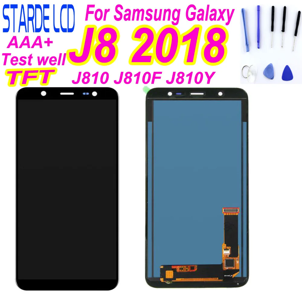STARDE Замена ЖК-дисплей для samsung Galaxy J8 2018 J800 J800FN ЖК-дисплей Дисплей Сенсорный экран Панель планшета Ассамблеи"