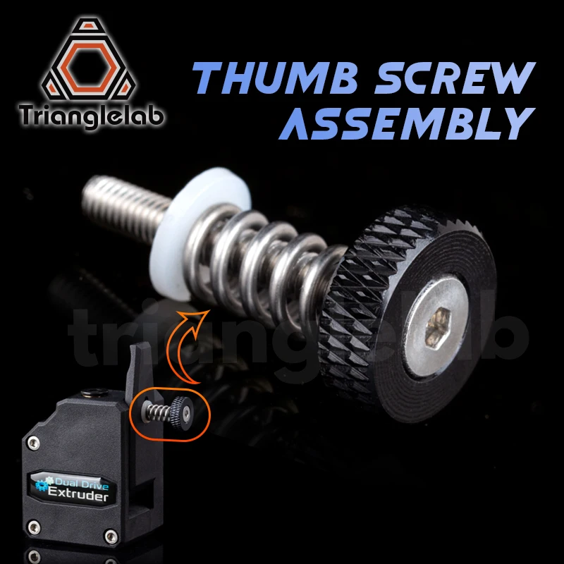 C trianglelab DDB THUMBSCREW ASSEMBLY for tech mini extruder Mini Bowden Extruder kit for Drivegear kit dual drive gear extruder