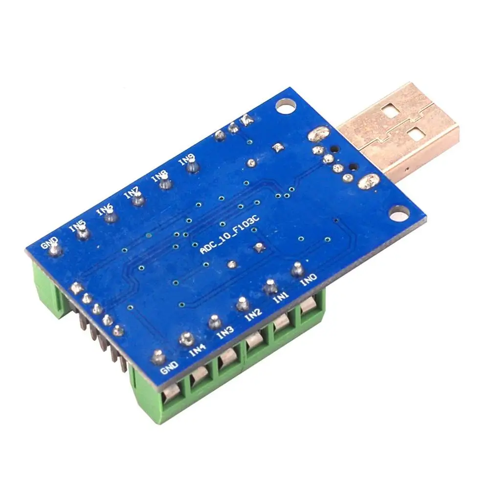 Интерфейс Usb 10 каналов 12 бит AD выборки данных сбора Stm32 коммуникационная плата интерфейса UART Adc модуль профессиональный