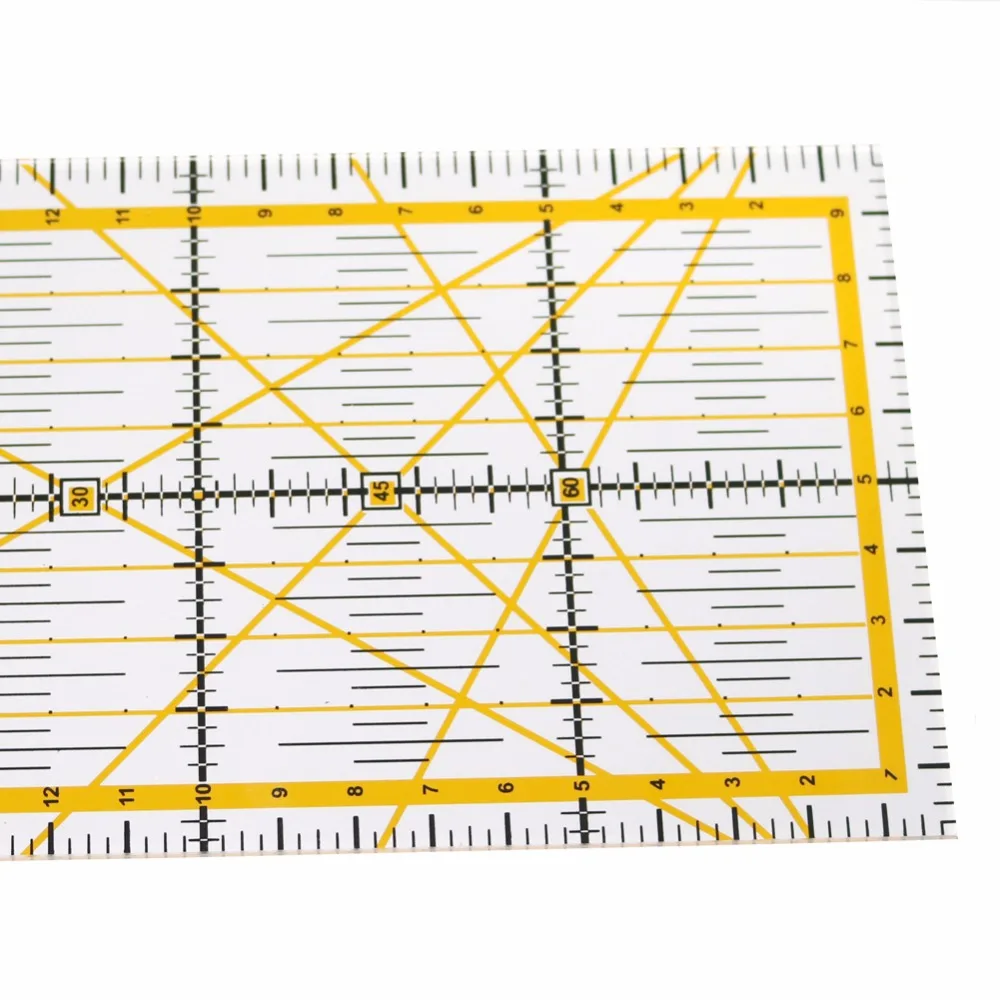 1 Pc Acrylic Rectangular Straight Drawing Ruler School Office Drawing Sewing Measuring Patchwork Ruler