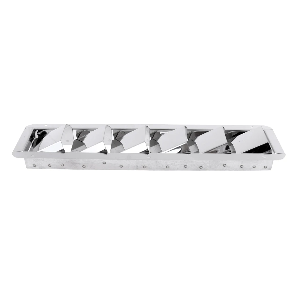 Durable 304 Stainless Steel Marine Boat Louver Air Vent 6 Slots Ventilation