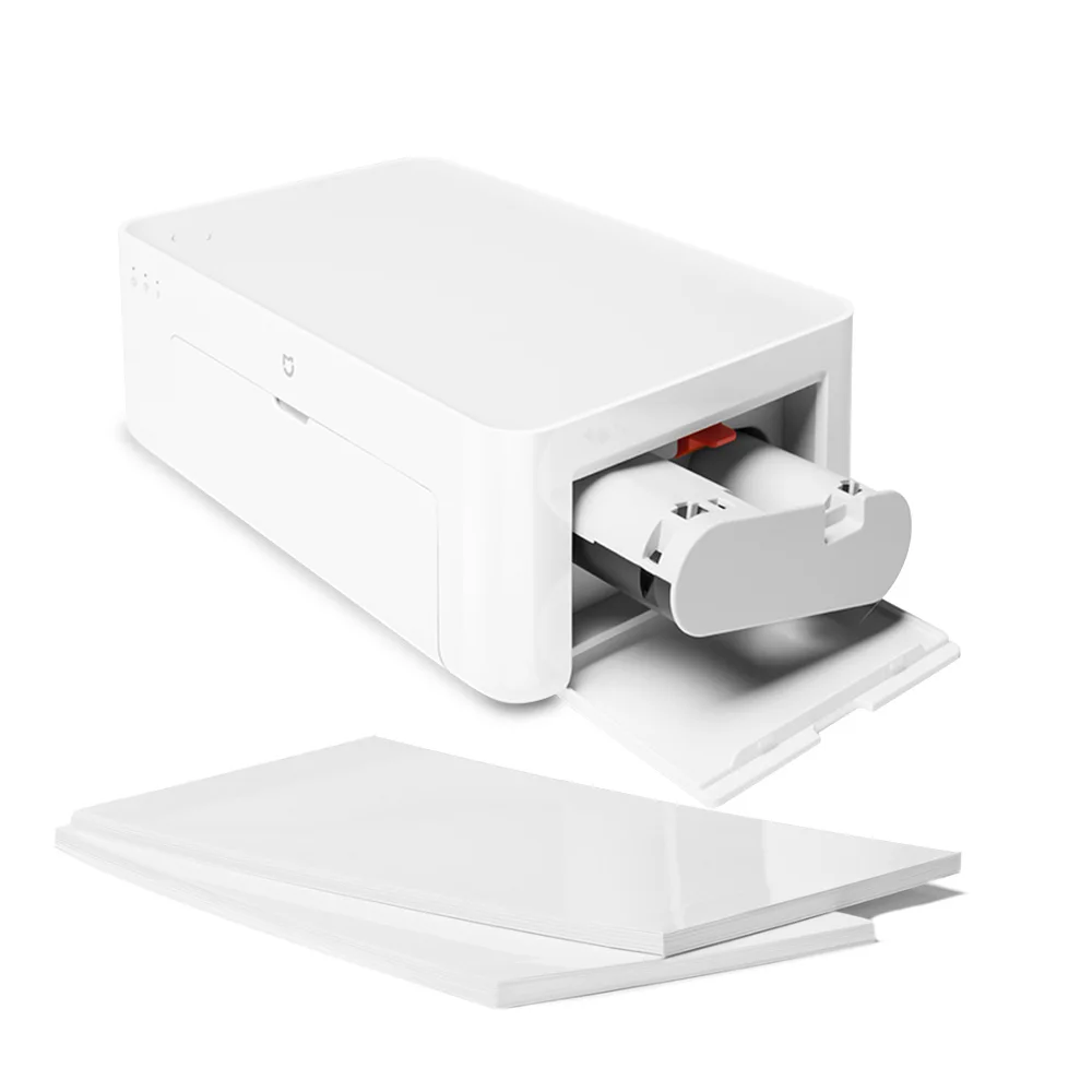 Xiaomi Photo Printer paper set Heat Сублимация тонко восстанавливает истинный цвет авто несколько беспроводных удаленных портативных принтеров