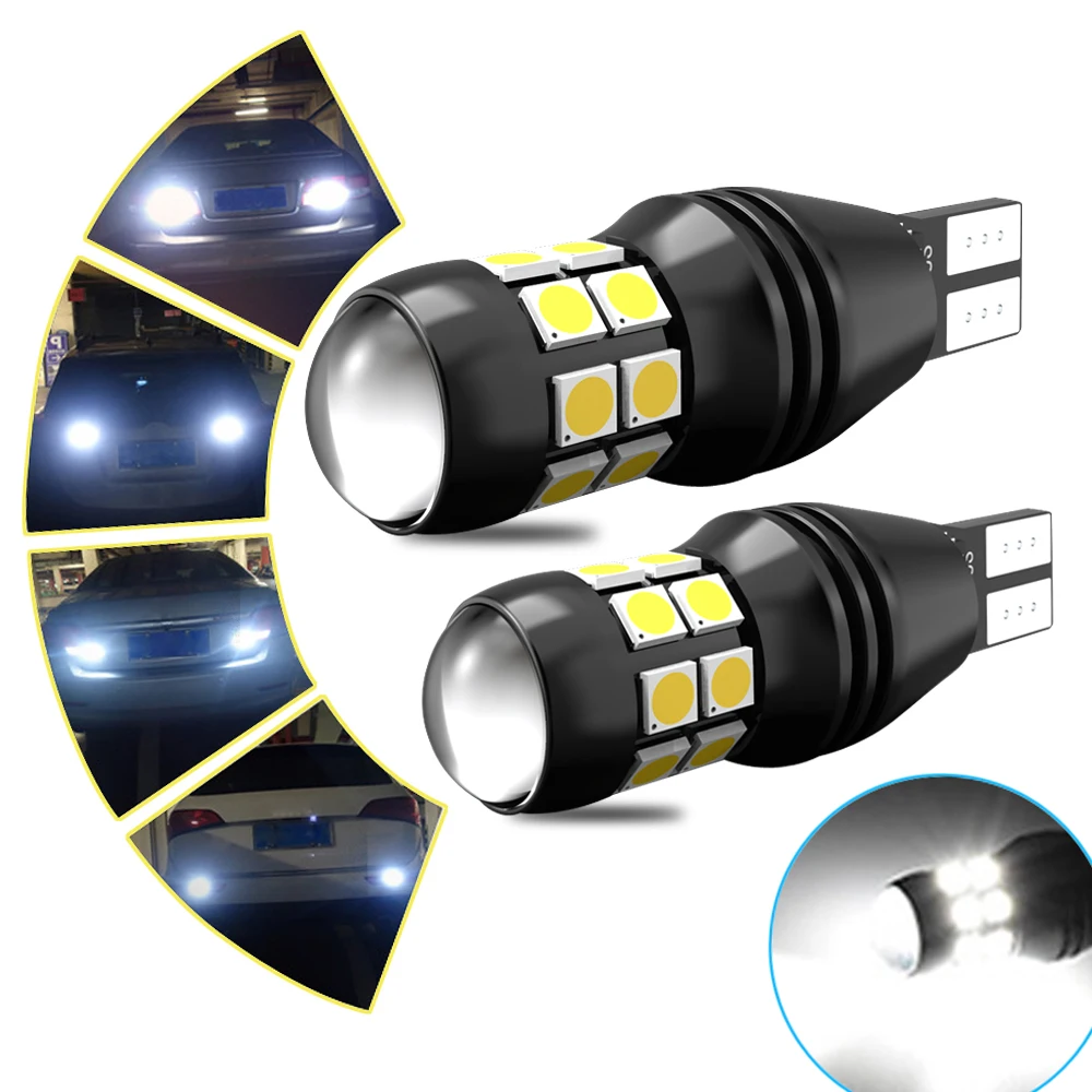 2x Led T15 W16W 921 912 Canbus Bulb Error Free LED Backup Reverse Light for Audi A3 A4 B8 B6 8P RS5 A6 C5 C6 C7 A7 A8 Q5 6000K