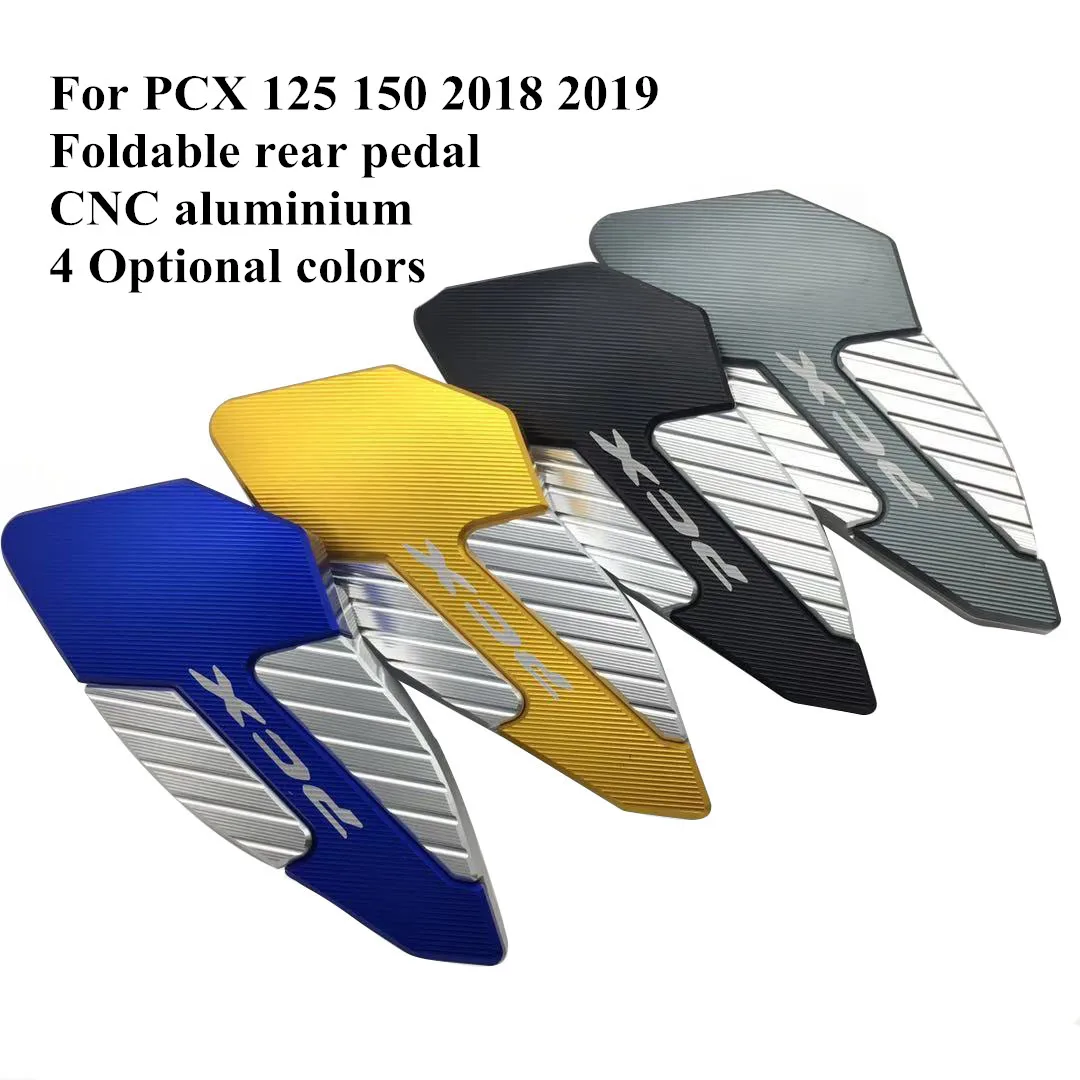 Изменение мотоциклетные cnc алюминиевый сплав PCX задняя педаль подставка для ног для пластина стойка педали коврик для honda pcx150 125
